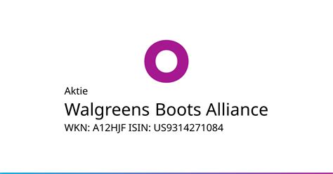 Walgreens Boots Alliance Aktie A12HJF US9314271084 Onvista