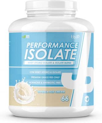 tbJp Performance Isolate με Γεύση Vanilla Ice Cream 2kg Skroutz gr