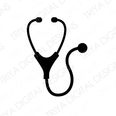 Stethoscope Svg Cut File Stethoscope Monogram Svg File Etsy