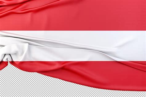 Bandera Aislada De Austria Con Espacio De Copia Debajo De La