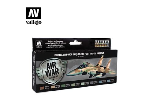 Acrylic Colors Set For Airbrush Vallejo Model Air Iaf Set Israeli