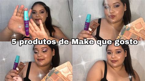 5 PRODUTOS DE MAQUIAGEM QUE MAIS GOSTO E Super Indico YouTube