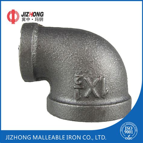 Best Selling Black Malleable Iron Pipe Fittings Reducing Elbow Banded