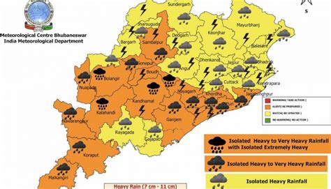 Extremely Heavy Rain Forecast For Odisha Today Orange Alert For Puri