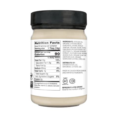 Chosen Foods Classic Vegan Mayonnaise At Natura Market