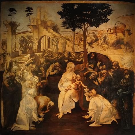 The Adoration Of The Magi By Leonardo Da Vinci Galleria D Flickr