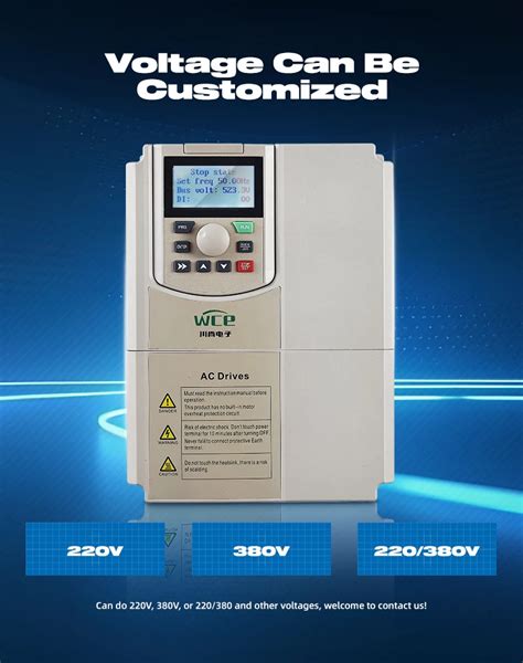 High Quality Vfd 3 Phase 220v 380v 440v Ac Drive 075kw 15kw 22kw 4kw