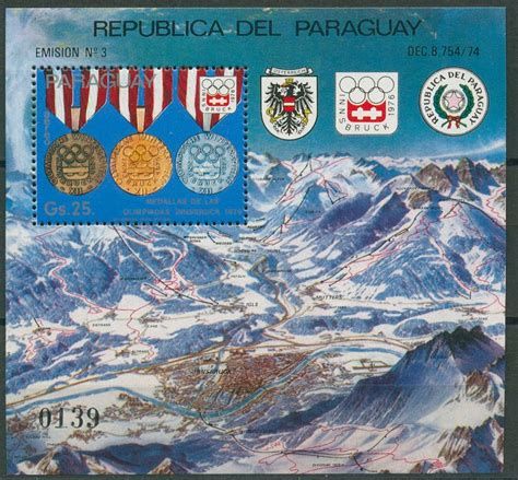 Paraguay Olympiade Medaillengewinner Block Postfrisch C