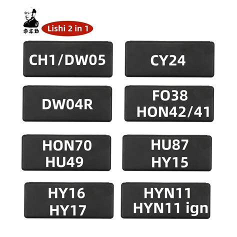 2 In 1 Lishi 2in1 Tool NSN14 MAZ24 MIT8 MIT11 IGN FO38 CY24 DWO4R DOW5