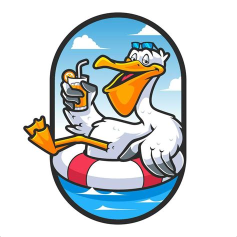 PELICAN CARTOON CHARACTER MASCOT DESIGN 29323986 Vector Art at Vecteezy