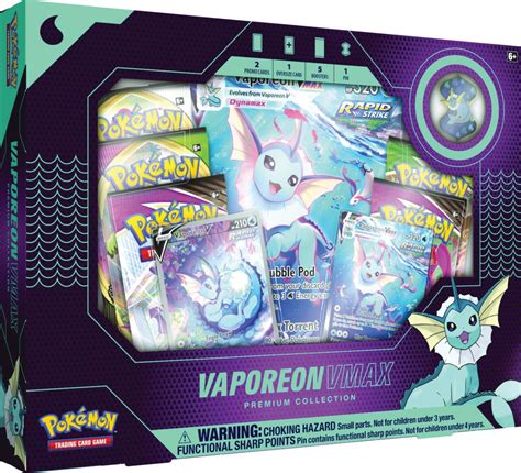 Pokemon Vmax Box Vaporeon Vmax Premium Collection Box Tins Og