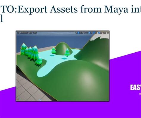 How To Model An Environment In Maya And How To Export Assets From