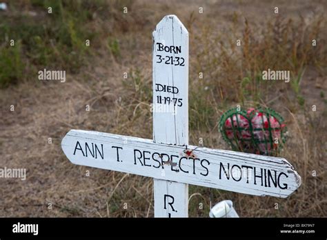 Wounded Knee, South Dakota - Cemetery on the site of the 1890 Wounded ...