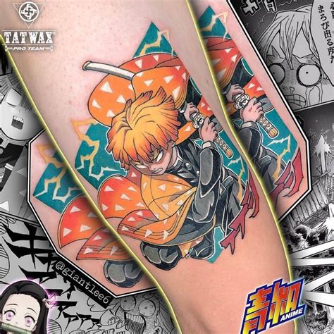 1 ANIME TATTOO PAGE 183K No Instagram Zenitsu From Demon Slayer