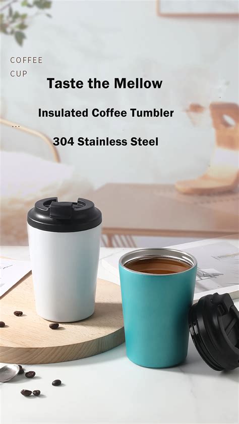 Ml Stainless Steel Vasos Double Wall Vacuum Insulated Coffee Mug