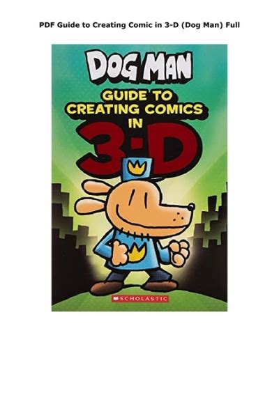 PDF Guide to Creating Comic in 3-D (Dog Man) Full