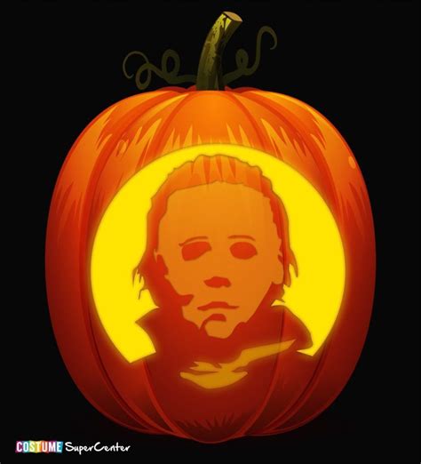 Michael Myers Pumpkin Template