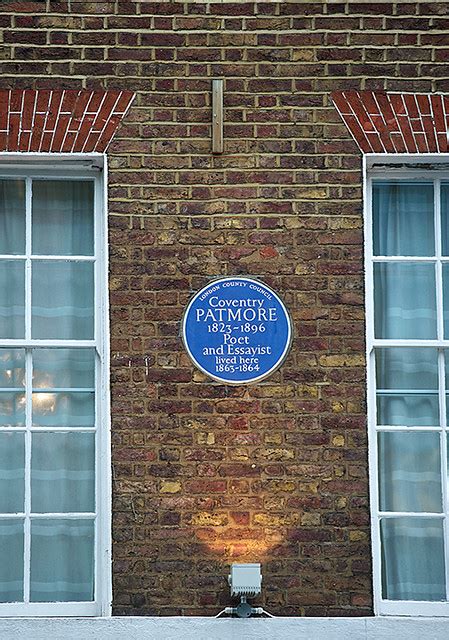 Blue Plaque To Commemorate Coventry Patmore At Percy St Flickr