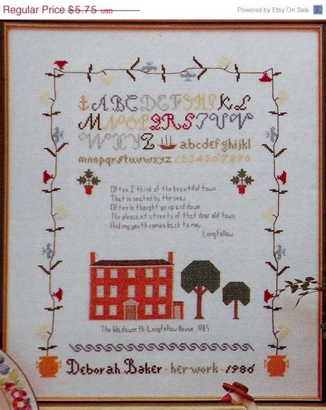 Longfellow Sampler Cross Stitch Pattern