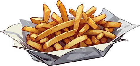 Imagem De Ilustração De Batatas Fritas Png Batatas Fritas Lanches Batatas Png Imagem Para