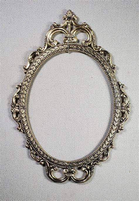 X Oval Frame Approximate Size Vintage Ornate Antique Gold Etsy