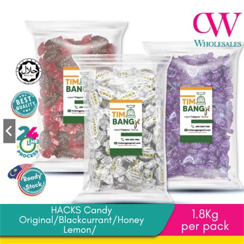 Hacks Candy Honey Lemon Sweet Original Hack Blackcurrant Sweets Candies