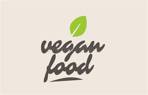 Vegan Handwritten Lettering Logo Stock Vector Illustration Of Fork