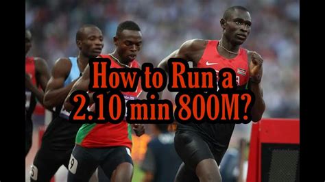 How To Run A 800m In 210 Min One Week Workout Youtube