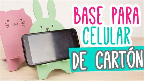 Base Para Celular M Vil De Cart N Muy Kawaii Porta Celular