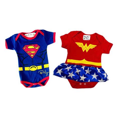 KIT GÊMEOS Body temático Mulher maravilha superman Shopee Brasil