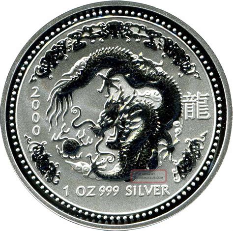 Year Of The Dragon Lunar Series Australian Oz Fine Silver