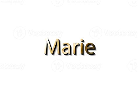 Marie Name 3d 15732976 Png