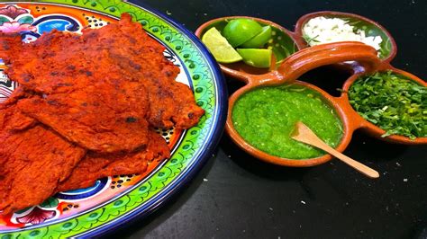 Receta De Carne Enchilada O Carne Adobada Para Hacer Tacos Youtube