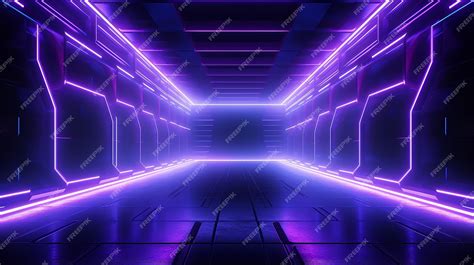 Premium Photo Laser Show Club Dark Neon Sci Fi Futuristic Retro