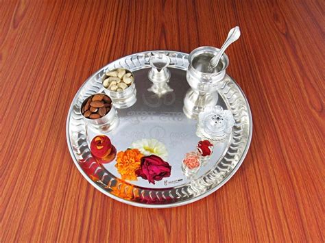 Goldgiftideas Inch Premium Shubh Labh Silver Plated Pooja Etsy