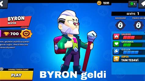 Brawl stars BYRON geldi Byron kaç elmas Çok üzgünüm bu kadar