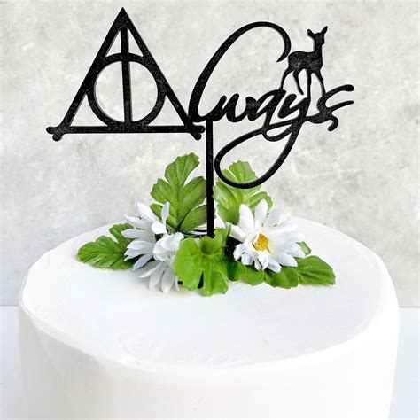 Always Cake Topper Harry Potter Wooden Wedding Cake Topper Etsy