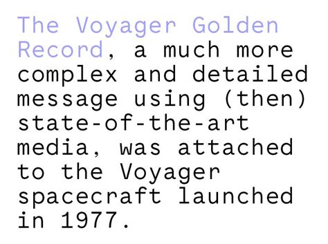 The Voyager Golden Record A Much More Complex And Detailed Message