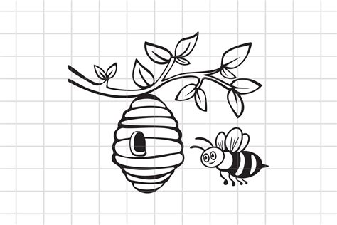 Beehive Svg Honey Bee Cut File Clipart Cutting File For Etsy