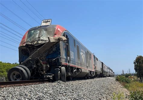 Coast Starlight Derails After Hitting Truck North Of Los Angeles