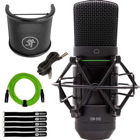 Mackie EM 91C EleMent Series Mic With Pop Screen IDJNOW