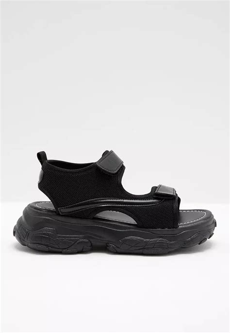 Jual Berrybenka Label Sofia Mecca Platform Sandal Black Original