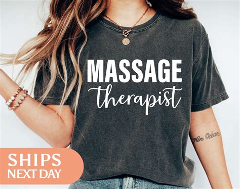 Massage Therapist Shirt Massage Therapy Tshirts Masseur Tee Masseuse T Massage Therapist T