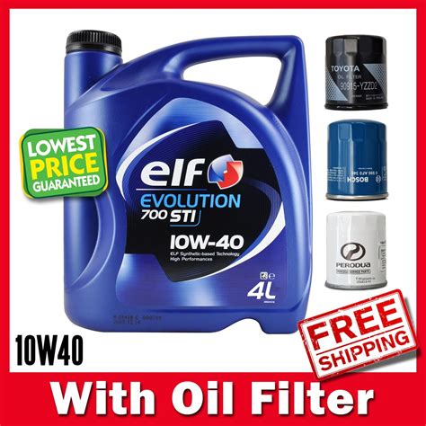 ELF Evolution 700 STI 10W40 10W 40 Semi Synthetic Engine Oil 4L With