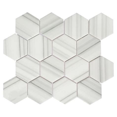 Recycled Glass Mosaic Tile 3 Inch Hexagon Tile Xrg 3hx309 Xmosaics