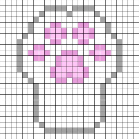 Cat Paws Perler Perler Bead Pattern Bead Sprite Perler Beads Cat Paw | The Best Porn Website