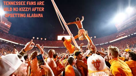 Alabama Vs Tennessee Post Game Goal Post Taken Down By Fans