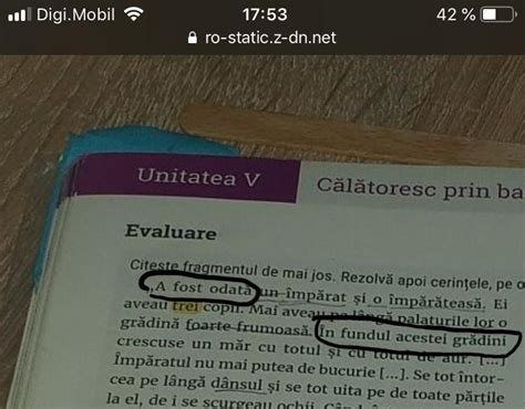 Transcrie Din Text Un Indice Spatial Si Un Indice Temporal Al Actiunii