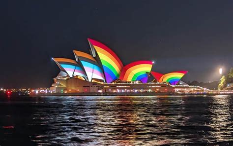 Huge Opera House Progress Flag Heralds Start Of Sydney Worldpride Gay