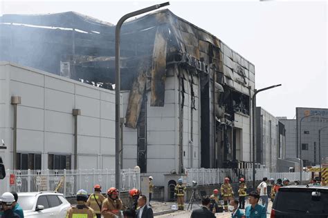 Incendio en fábrica de baterías en Corea del Sur deja 23 El Mexicano